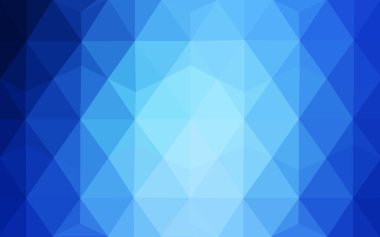 Üçgenler ve degrade origami tarzı oluşur mavi köşeli tasarım deseni.