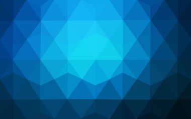 Üçgenler ve degrade origami tarzı oluşur koyu mavi köşeli tasarım deseni.