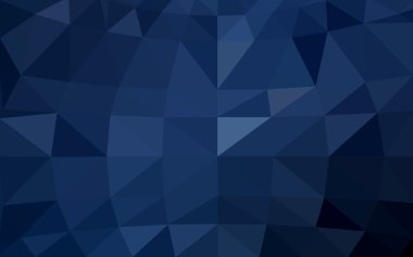 Üçgenler ve degrade origami tarzı oluşur koyu mavi köşeli tasarım deseni