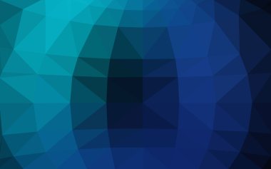 Üçgenler ve degrade origami tarzı oluşur koyu mavi, yeşil köşeli tasarım deseni