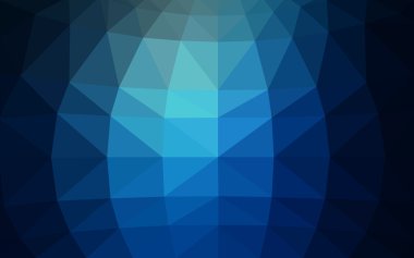 Üçgenler ve degrade origami tarzı oluşur koyu mavi köşeli tasarım deseni