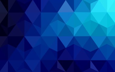 Üçgenler ve degrade origami tarzı oluşur koyu mavi köşeli tasarım deseni.