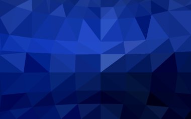 Üçgenler ve degrade origami tarzı oluşur koyu mavi köşeli tasarım deseni