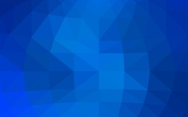 Üçgenler ve degrade origami tarzında oluşan ışık mavi köşeli tasarım deseni