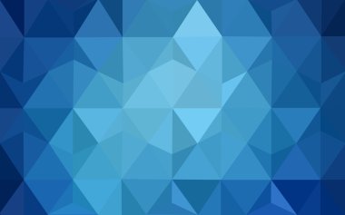 Üçgenler ve degrade origami tarzı oluşur koyu mavi köşeli tasarım deseni.