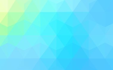 Üçgenler ve degrade origami tarzı oluşur çok renkli yeşil, mavi köşeli tasarım deseni.