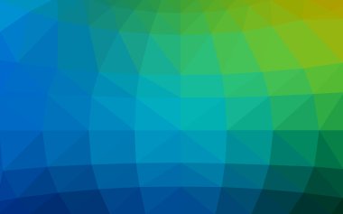 Açık mavi, poligonal tasarım deseni, yeşil üçgenler ve degrade origami tarzı hangi oluşur