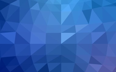 Üçgenler ve degrade origami tarzında oluşan ışık mavi köşeli tasarım deseni