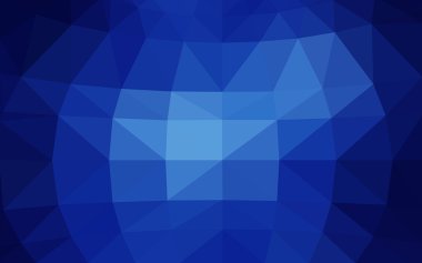 Üçgenler ve degrade origami tarzı oluşur koyu mavi köşeli tasarım deseni