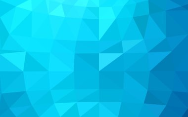 Üçgenler ve degrade origami tarzında oluşan ışık mavi köşeli tasarım deseni