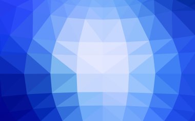 Üçgenler ve degrade origami tarzında oluşan ışık mavi köşeli tasarım deseni