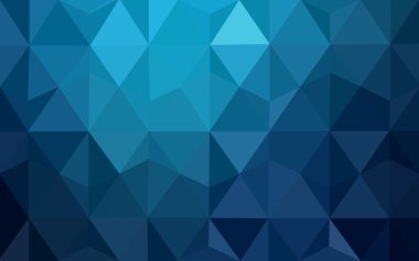 Üçgenler ve degrade origami tarzı oluşur koyu mavi köşeli tasarım deseni.