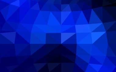 Üçgenler ve degrade origami tarzı oluşur koyu mavi köşeli tasarım deseni