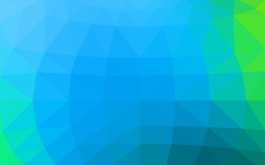 Açık mavi, poligonal tasarım deseni, yeşil üçgenler ve degrade origami tarzı hangi oluşur