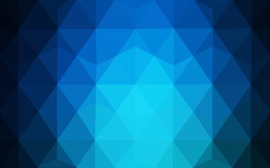 Üçgenler ve degrade origami tarzı oluşur koyu mavi köşeli tasarım deseni.