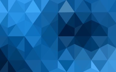 Üçgenler ve degrade origami tarzı oluşur koyu mavi köşeli tasarım deseni.