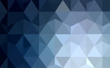 Üçgenler ve degrade origami tarzı oluşur koyu mavi köşeli tasarım deseni.