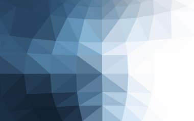 Üçgenler ve degrade origami tarzında oluşan ışık mavi köşeli tasarım deseni