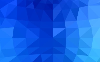 Üçgenler ve degrade origami tarzında oluşan ışık mavi köşeli tasarım deseni