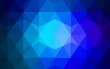 Üçgenler ve degrade origami tarzı oluşur mavi köşeli tasarım deseni.