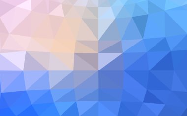 Pembe, mavi köşeli tasarım deseni, hangi üçgenler ve degrade origami tarzında oluşan ışık