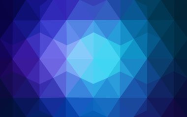 Üçgenler ve degrade origami tarzı oluşur koyu mavi köşeli tasarım deseni.