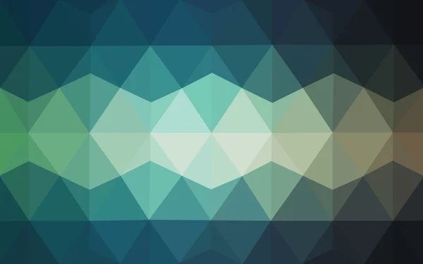 Modèle polygonal vert multicolore, bleu, qui se composent de triangles et de dégradés dans le style origami . — Image vectorielle