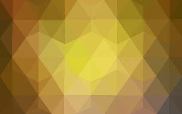 Πολύχρωμη σκούρο πράσινο, κίτρινο, πορτοκαλί πολυγωνικό design pattern, που αποτελείται από τρίγωνα και κλίση στο στυλ του origami. — Διανυσματικό Αρχείο