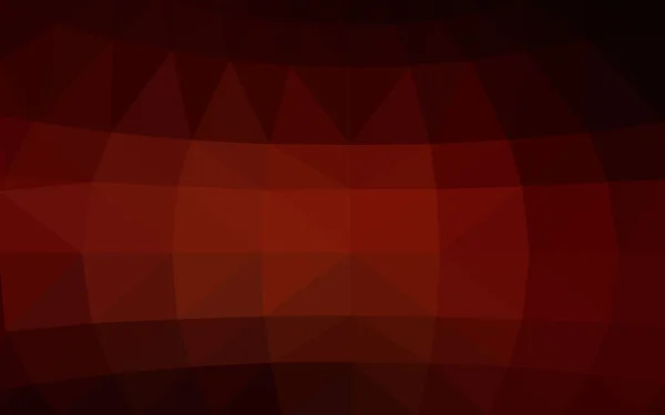 三角形と折り紙スタイルの勾配から成っている暗い赤い多角形デザイン パターン — ストックベクタ