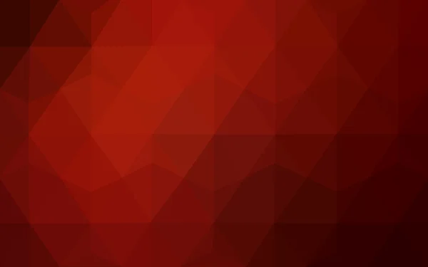 三角形と折り紙スタイルの勾配から成っている暗い赤い多角形デザイン パターン. — ストックベクタ
