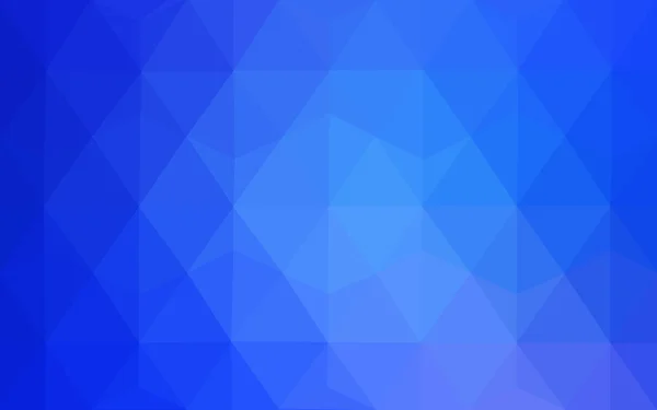 Blue polygonal design pattern, which consist of triangles and gradient in origami style. — Stock Vector