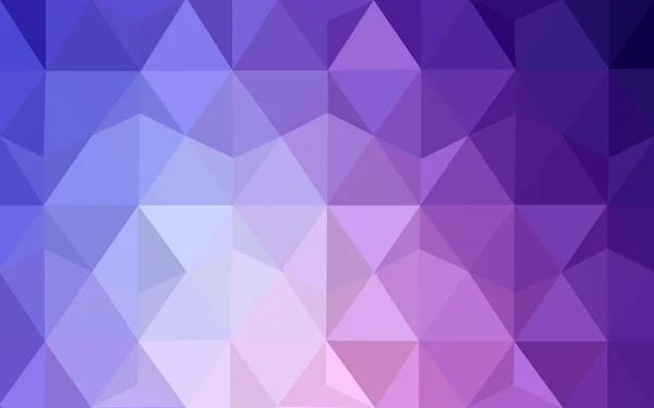 Lila polygonales Muster, das aus Dreiecken und Gradienten im Origami-Stil besteht. — Stockvektor