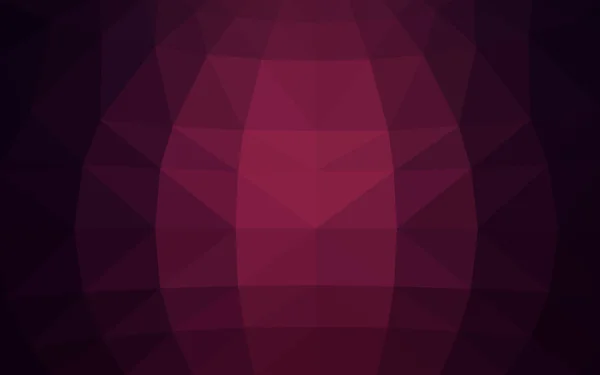 Modello di disegno poligonale viola scuro, che consiste di triangoli e gradiente in stile origami — Vettoriale Stock