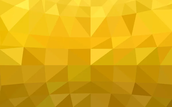 Lichtontwerp gele veelhoekige patroon, die bestaan uit driehoeken en verloop in origami stijl — Stockvector
