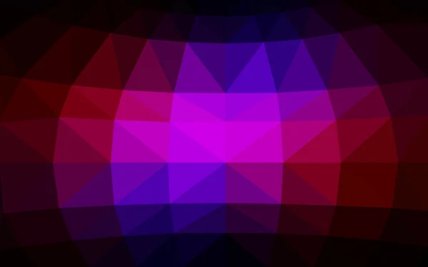 Modèle de conception polygonale bleu foncé, rouge, qui se composent de triangles et de dégradés dans le style origami — Image vectorielle