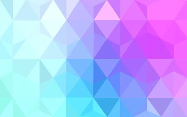 Multicolor różowy, niebieski wielokątne wzór, który składa się z trójkątów i gradientu w stylu origami. — Wektor stockowy