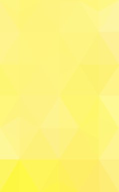 Üçgenler ve degrade origami tarzında oluşan sarı poligonal tasarım deseni.