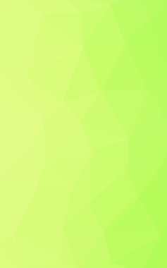 Üçgenler ve degrade origami tarzında oluşan ışık yeşil-sarı poligonal tasarım deseni