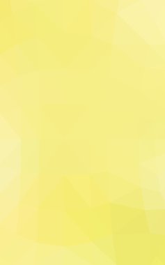 Üçgenler ve degrade origami tarzında oluşan hafif sarı poligonal tasarım deseni