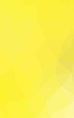 Üçgenler ve degrade origami tarzında oluşan hafif sarı poligonal tasarım deseni