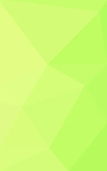 三角形と折り紙スタイルの勾配から成っている多色の緑、黄色、オレンジ色の多角形デザイン パターン. — ストック写真