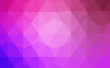 Üçgenler ve degrade origami tarzı oluşur çok renkli mor, pembe poligonal tasarım deseni.