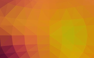 Kırmızı, sarı poligonal tasarım deseni, hangi üçgenler ve degrade origami tarzında oluşan ışık