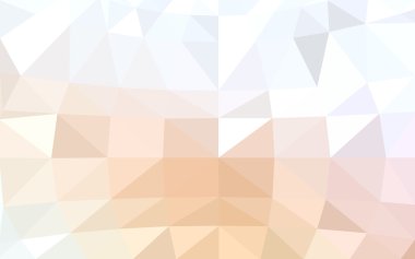 Üçgenler ve degrade origami tarzında oluşan ışık turuncu poligonal tasarım deseni