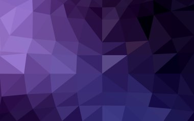 Üçgenler ve degrade origami tarzında oluşan koyu mor kenarlı tasarım deseni
