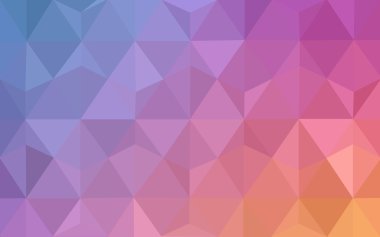 Üçgenler ve degrade origami tarzı oluşur çok renkli pembe, mavi köşeli tasarım deseni.