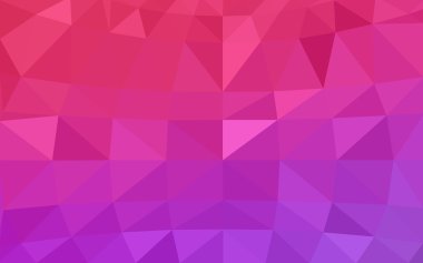 Üçgenler ve degrade origami tarzında oluşan hafif mor pembe poligonal tasarım deseni