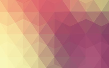 Üçgenler ve degrade origami tarzı oluşur çok renkli pembe, sarı poligonal tasarım deseni.