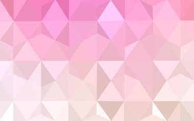 Üçgenler ve degrade origami tarzı oluşur çok renkli pembe, sarı poligonal tasarım deseni.