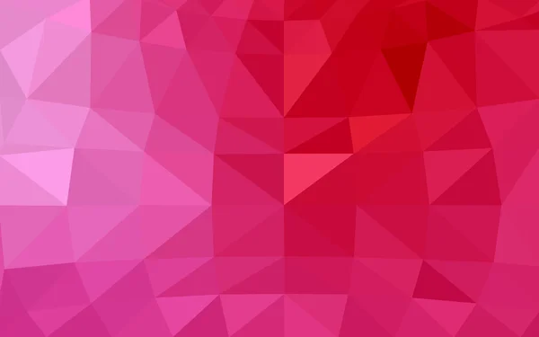 라이트 핑크, 빨간색 다각형 디자인 패턴, 삼각형 및 그라데이션 종이 접기 스타일에서로 구성 된 — 스톡 벡터